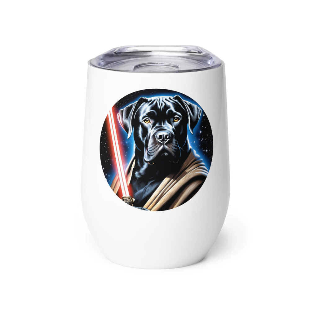 PugMug Custom Cane Corso Wine Tumbler