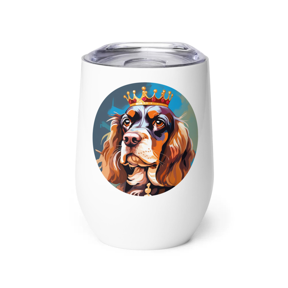 PugMug Custom English Cocker Spaniel Wine Tumbler