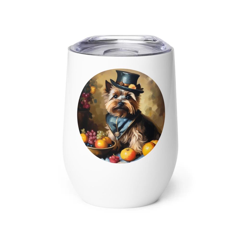 PugMug Custom Cairn Terrier Wine Tumbler