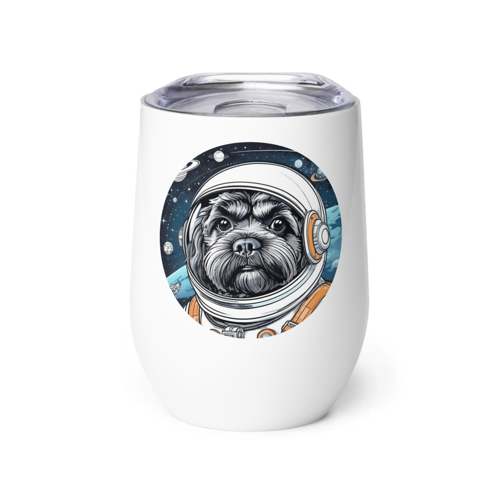 PugMug Custom Lily Wine Tumbler