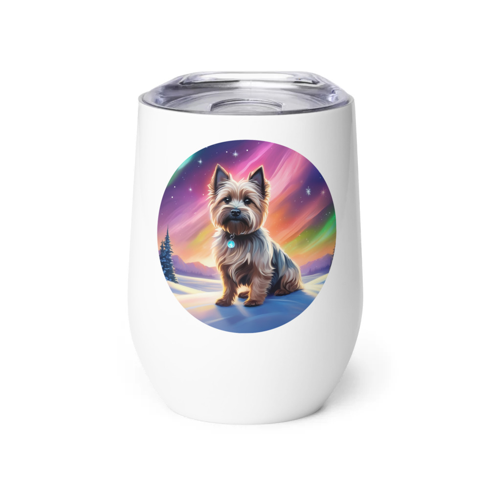 PugMug Custom Cairn Terrier Wine Tumbler