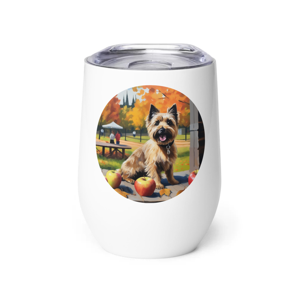 PugMug Custom Cairn Terrier Wine Tumbler