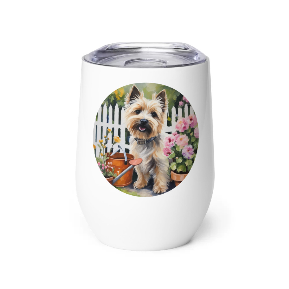 PugMug Custom Cairn Terrier Wine Tumbler