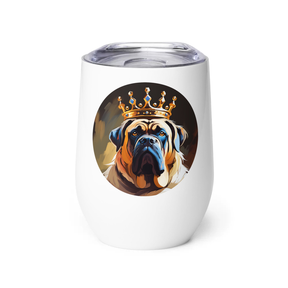 PugMug Custom Mastiff Wine Tumbler