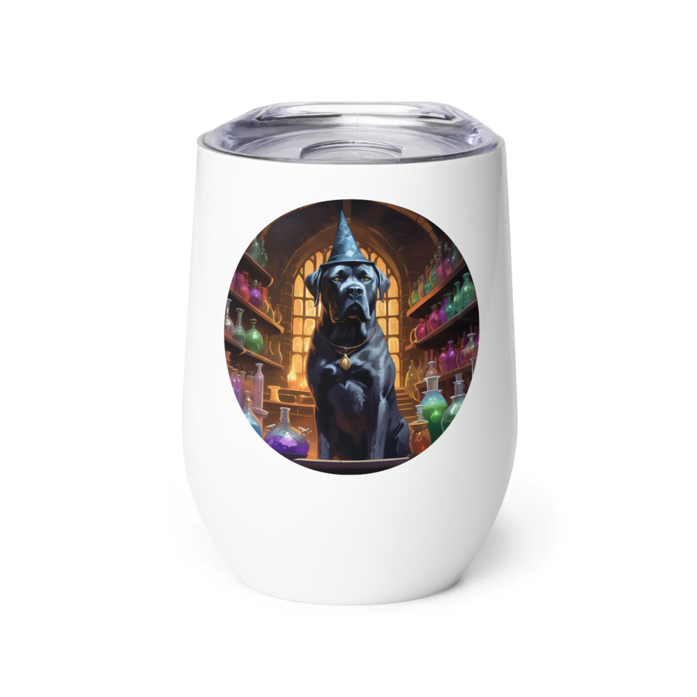 PugMug Custom Cane Corso Wine Tumbler