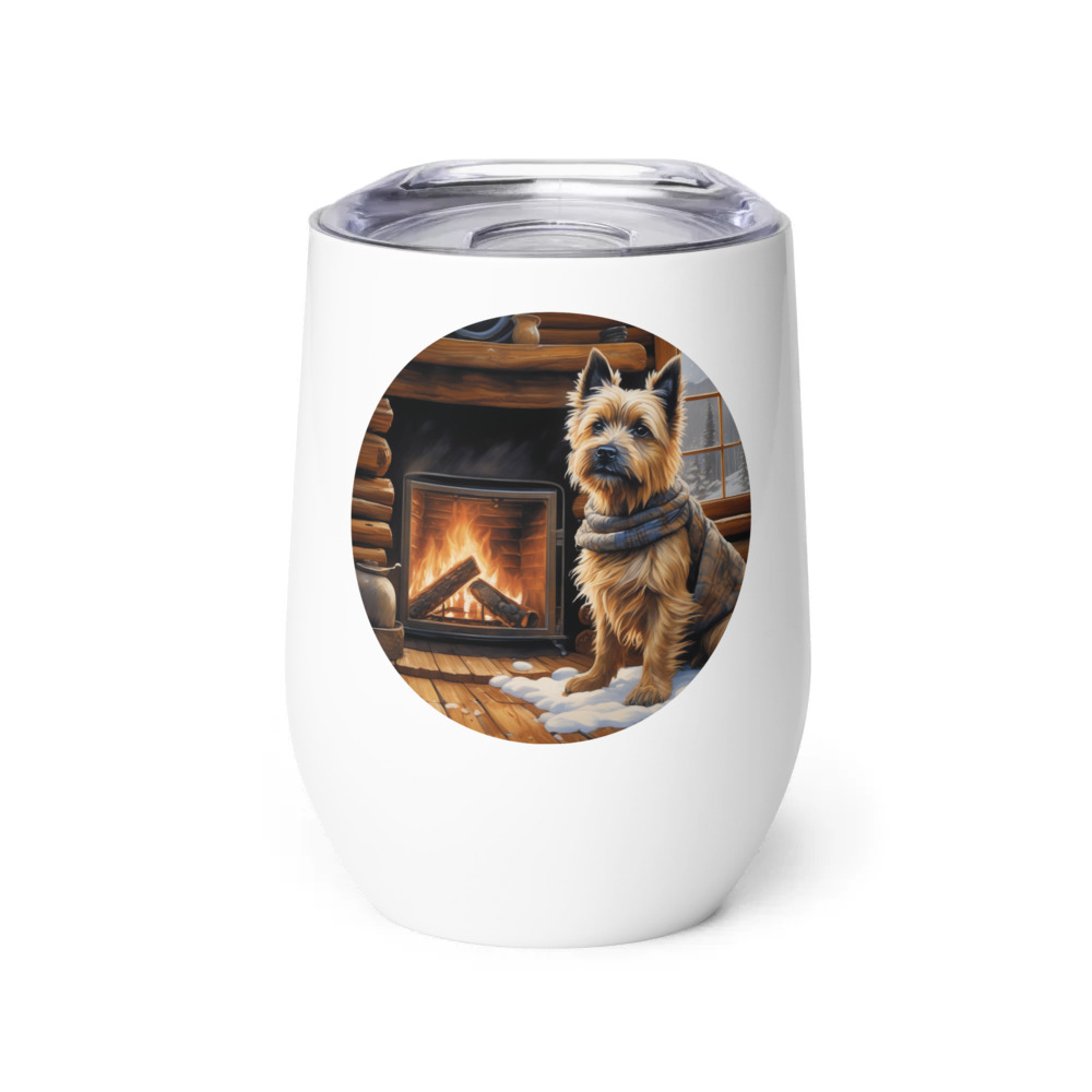 PugMug Custom Cairn Terrier Wine Tumbler