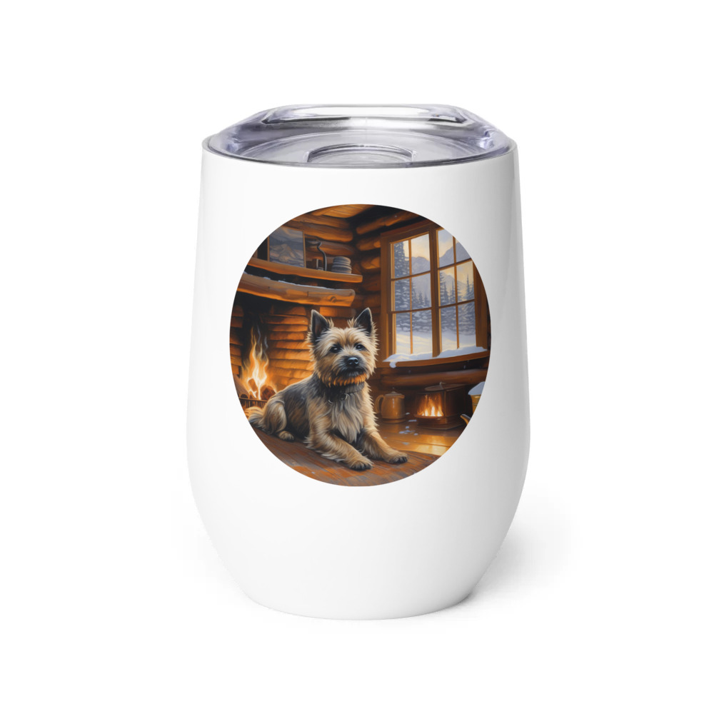 PugMug Custom Cairn Terrier Wine Tumbler