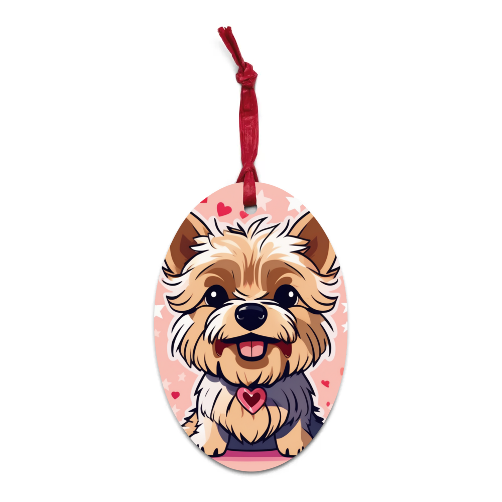 PugMug Custom Cairn Terrier Wooden Ornament
