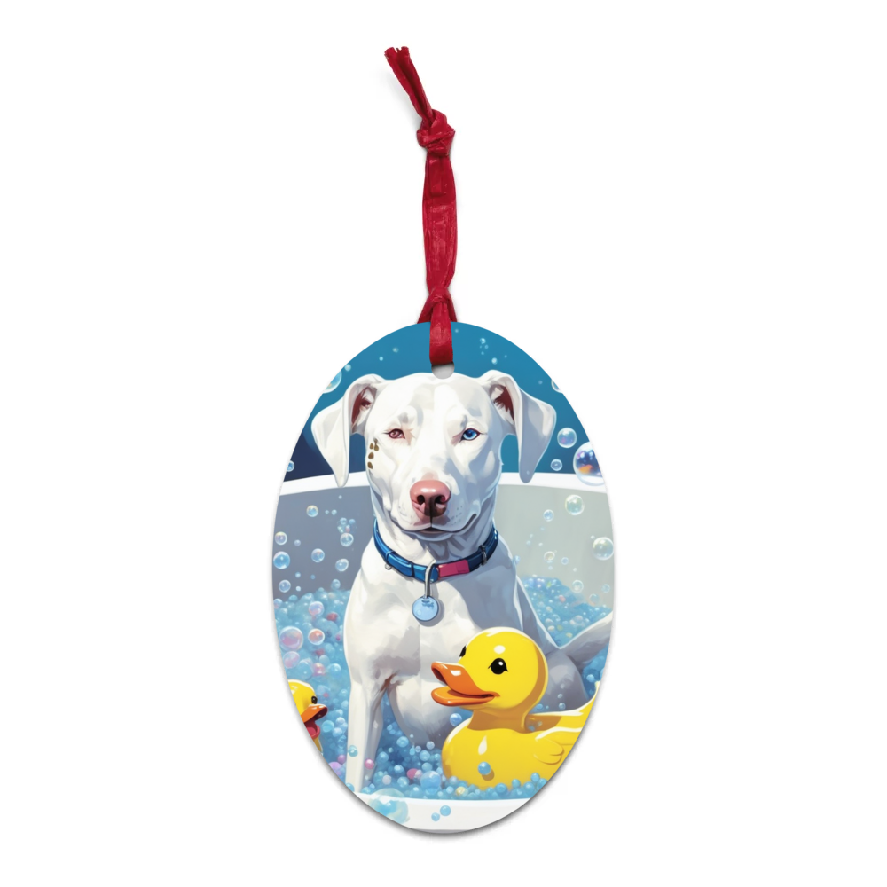 PugMug Custom Penny Wooden Ornament