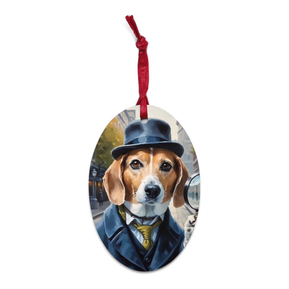 PugMug Custom Munchkin Wooden Ornament