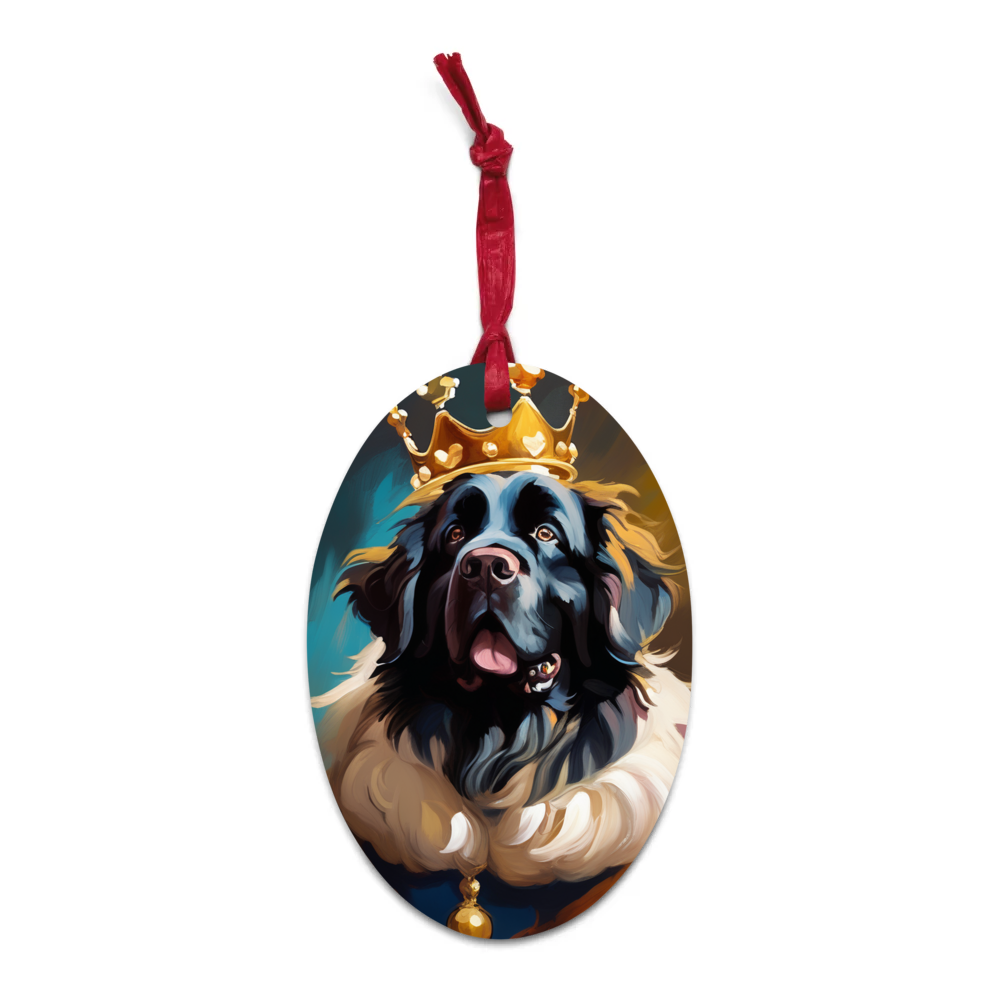 PugMug Custom Newfoundland Wooden Ornament