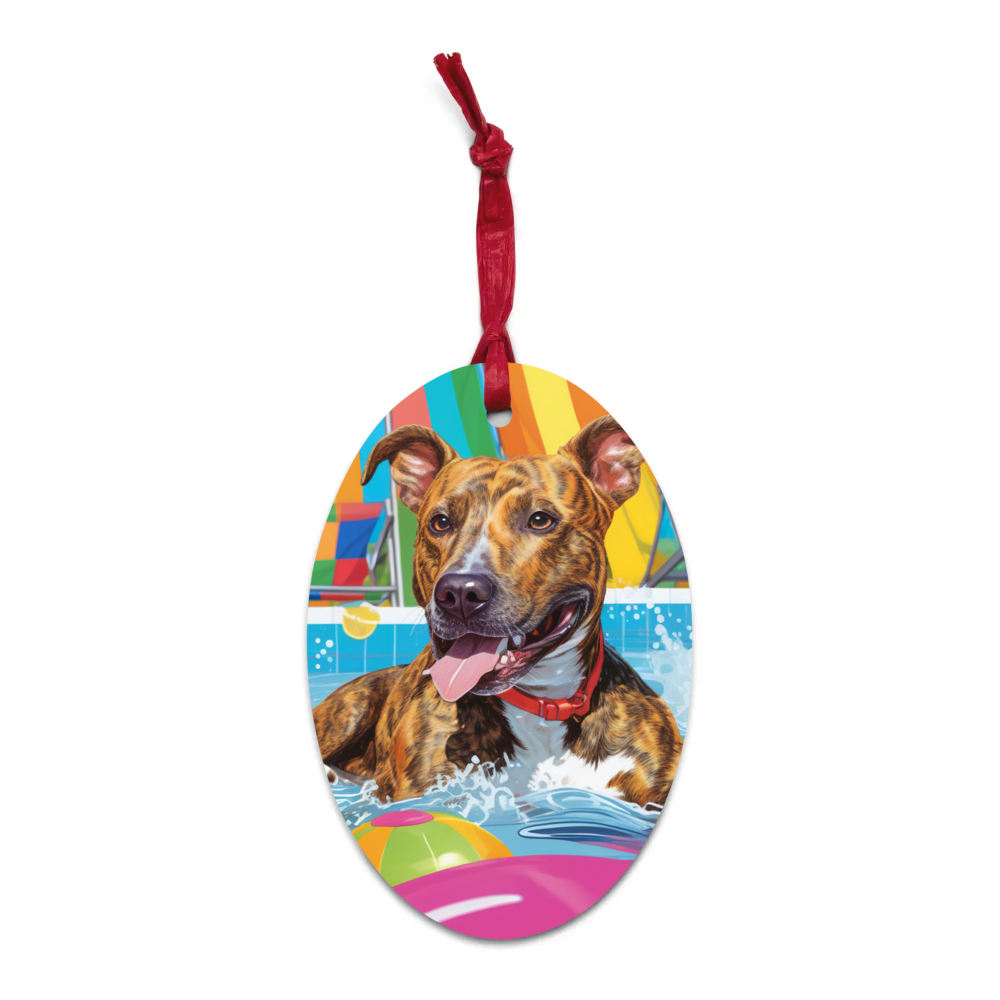 PugMug Custom Tony Hawk Wooden Ornament