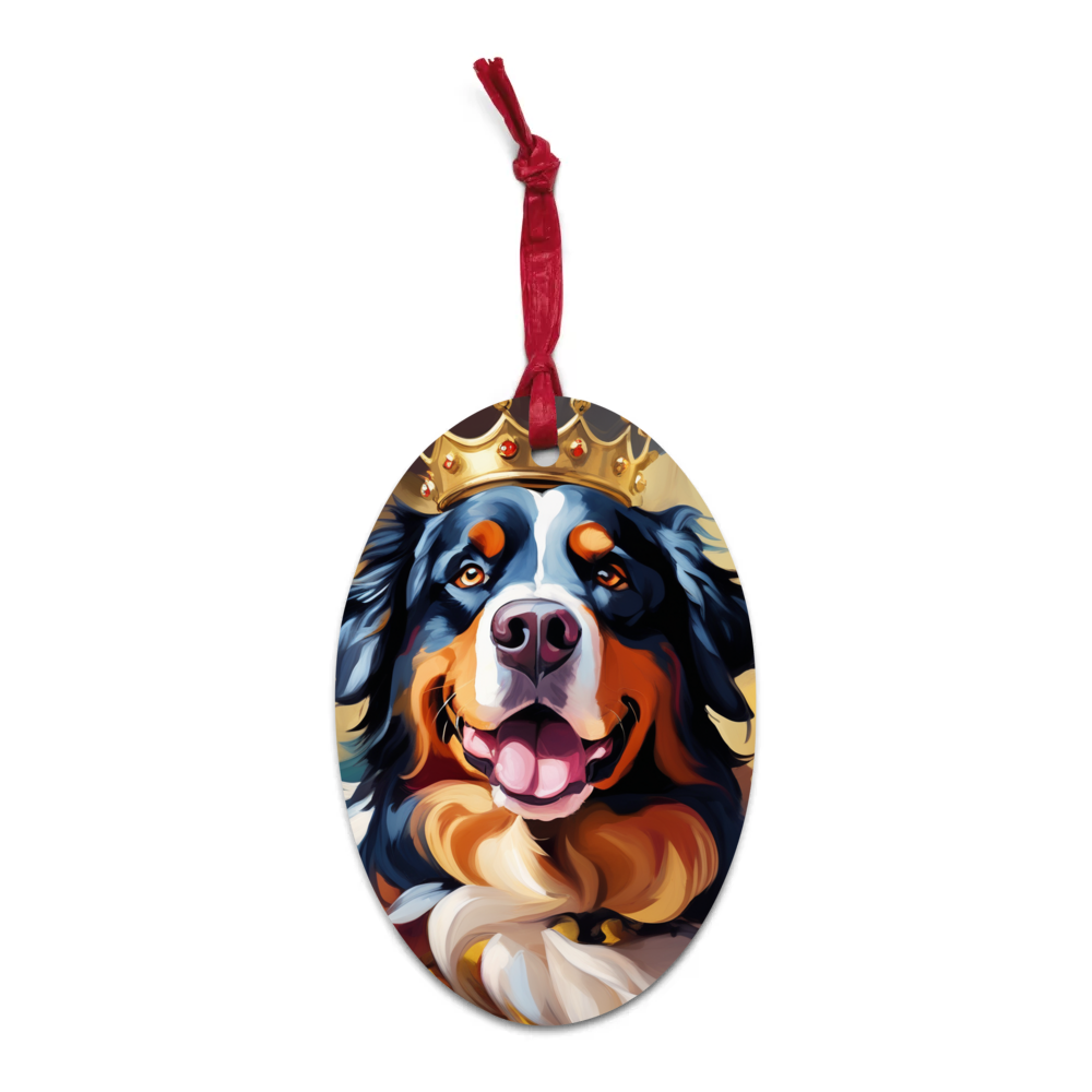 PugMug Custom Bernese Mountain Dog Wooden Ornament