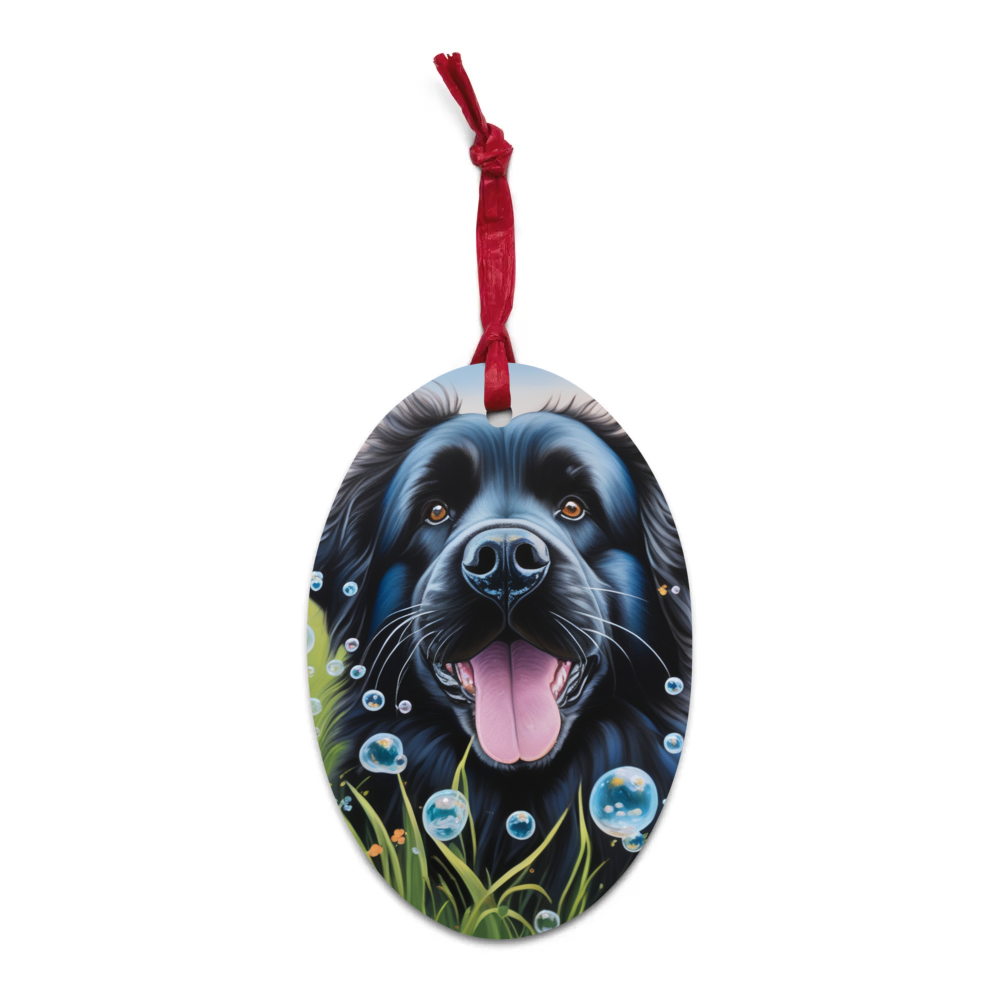 PugMug Custom Newfoundland Wooden Ornament