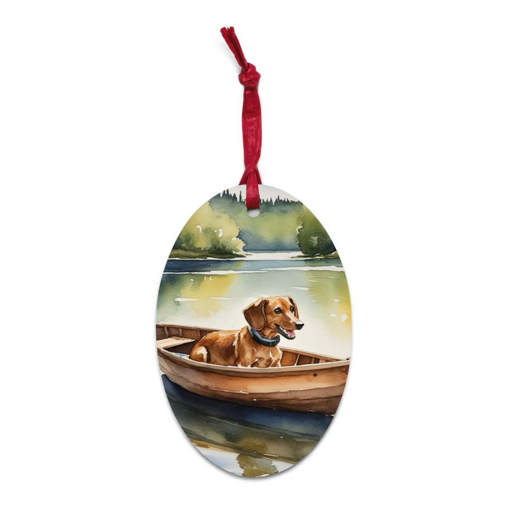 PugMug Custom Rex Wooden Ornament