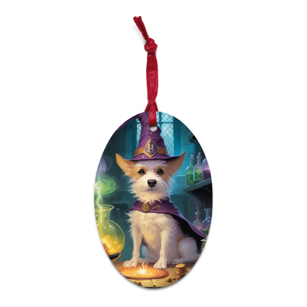 PugMug Custom Luna Wooden Ornament