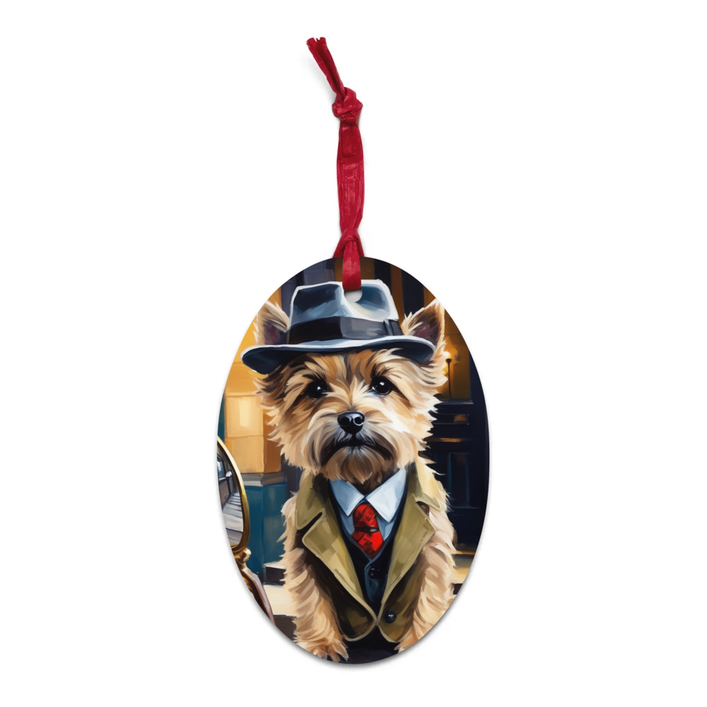 PugMug Custom Cairn Terrier Wooden Ornament