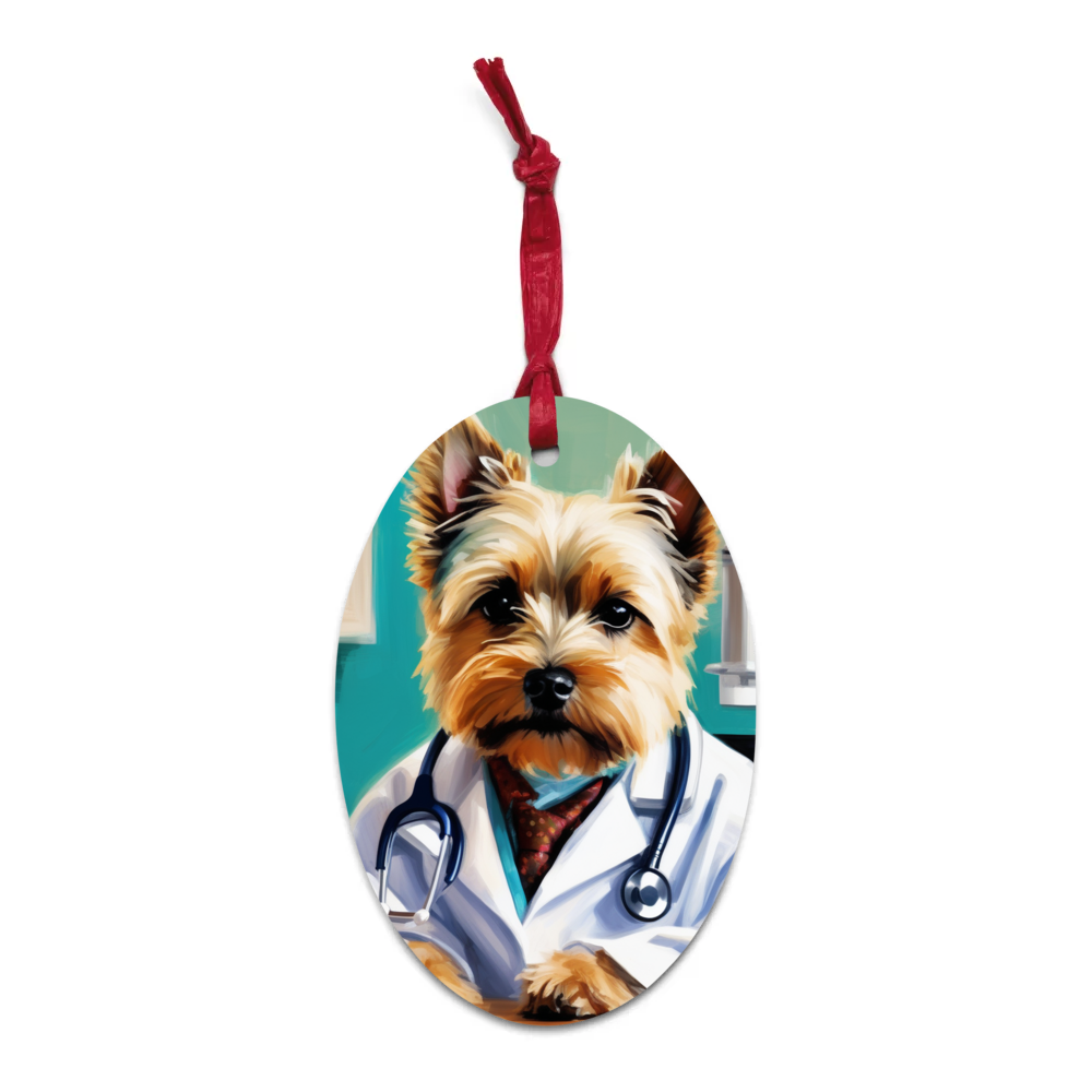 PugMug Custom Cairn Terrier Wooden Ornament