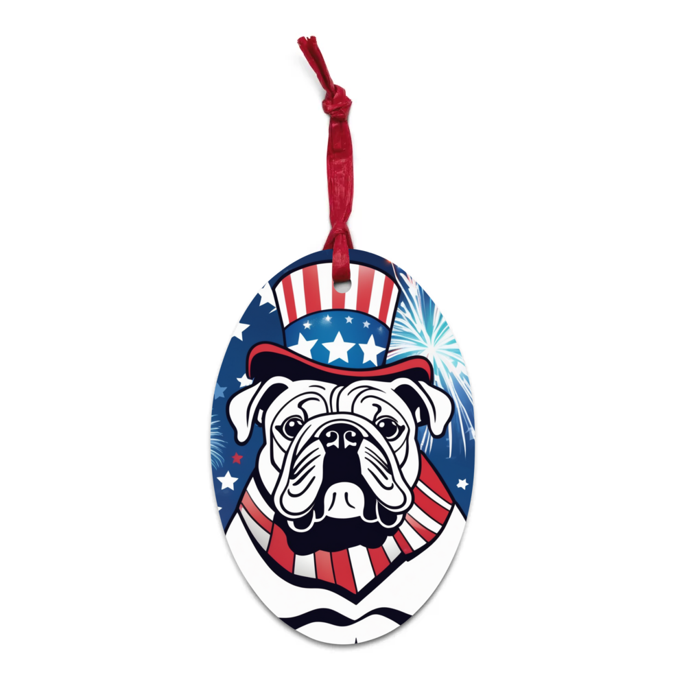 PugMug Custom Pet Wooden Ornament