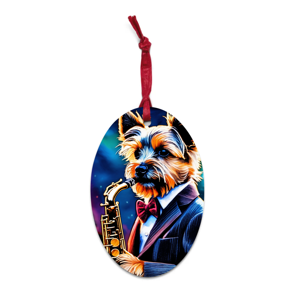 PugMug Custom Cairn Terrier Wooden Ornament