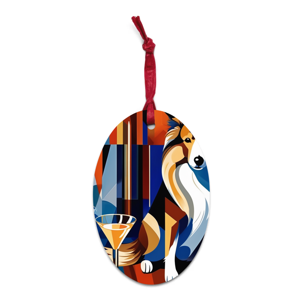 PugMug Custom Shetland Sheepdog Wooden Ornament