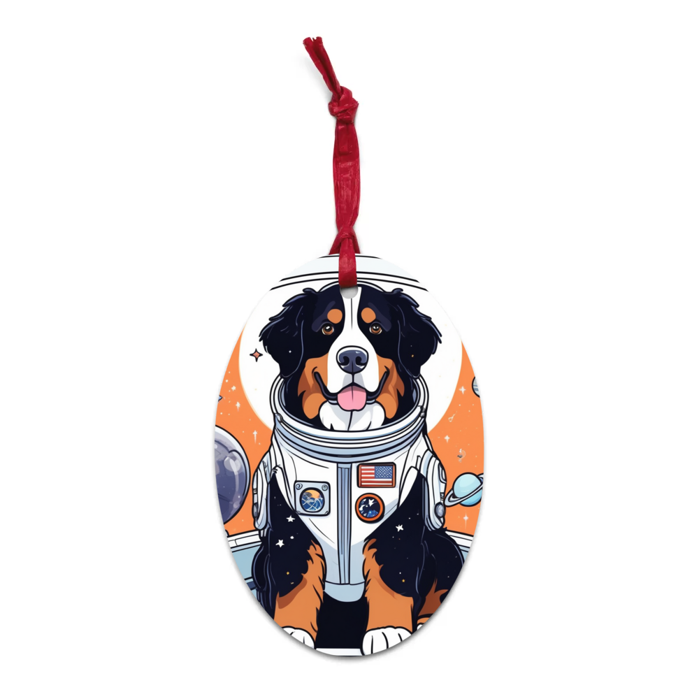 PugMug Custom Bernese Mountain Dog Wooden Ornament