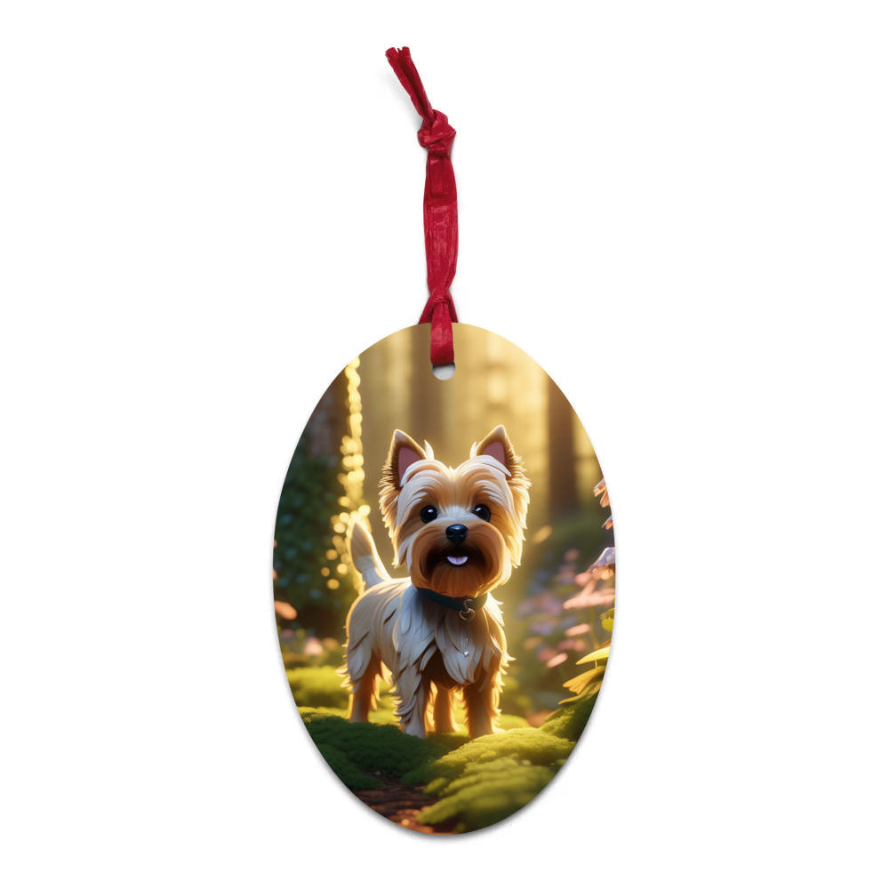 PugMug Custom Cairn Terrier Wooden Ornament