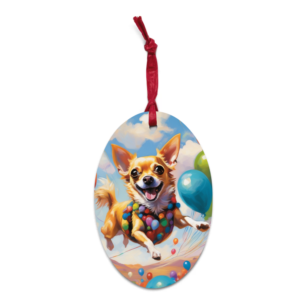 PugMug Custom Chihuahua Wooden Ornament