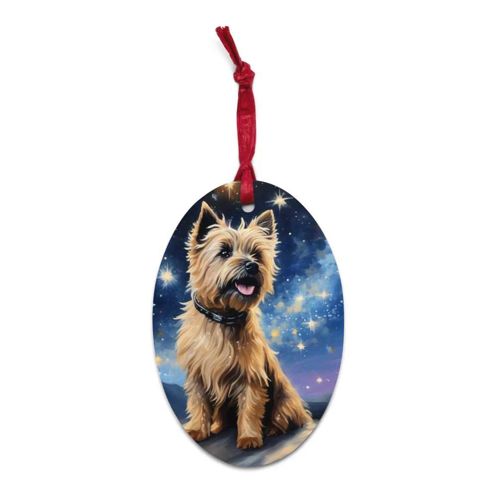 PugMug Custom Cairn Terrier Wooden Ornament