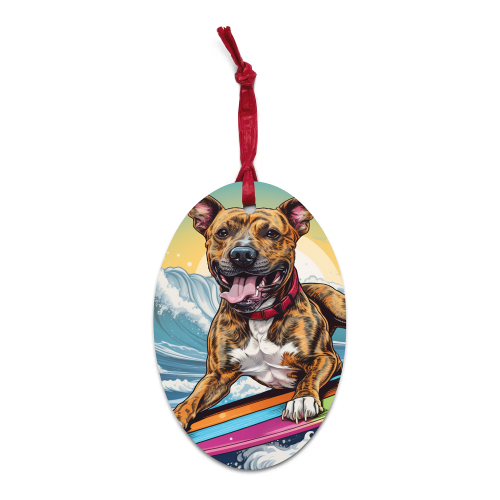 PugMug Custom Tony Hawk Wooden Ornament