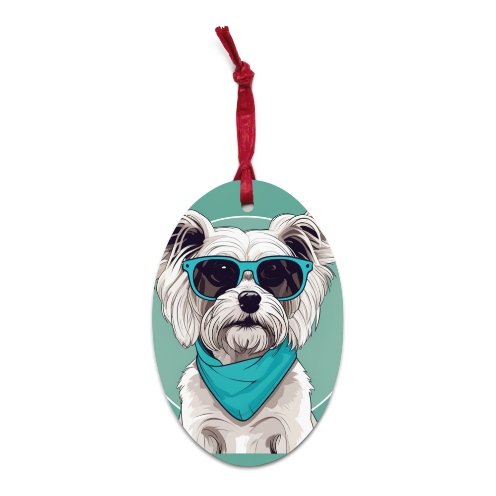 PugMug Custom Leo Wooden Ornament