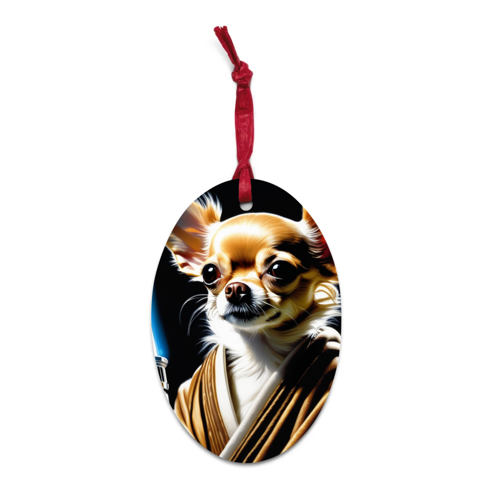 PugMug Custom Chihuahua Wooden Ornament