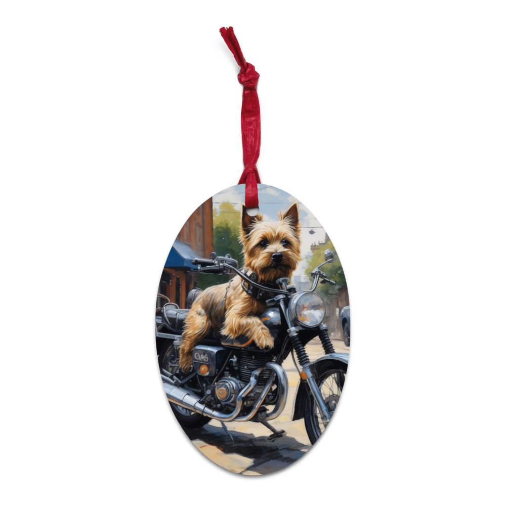 PugMug Custom Cairn Terrier Wooden Ornament
