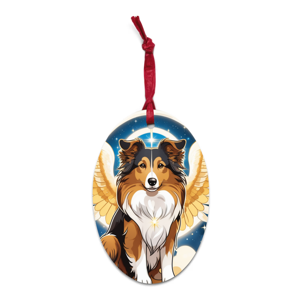 PugMug Custom Shetland Sheepdog Wooden Ornament