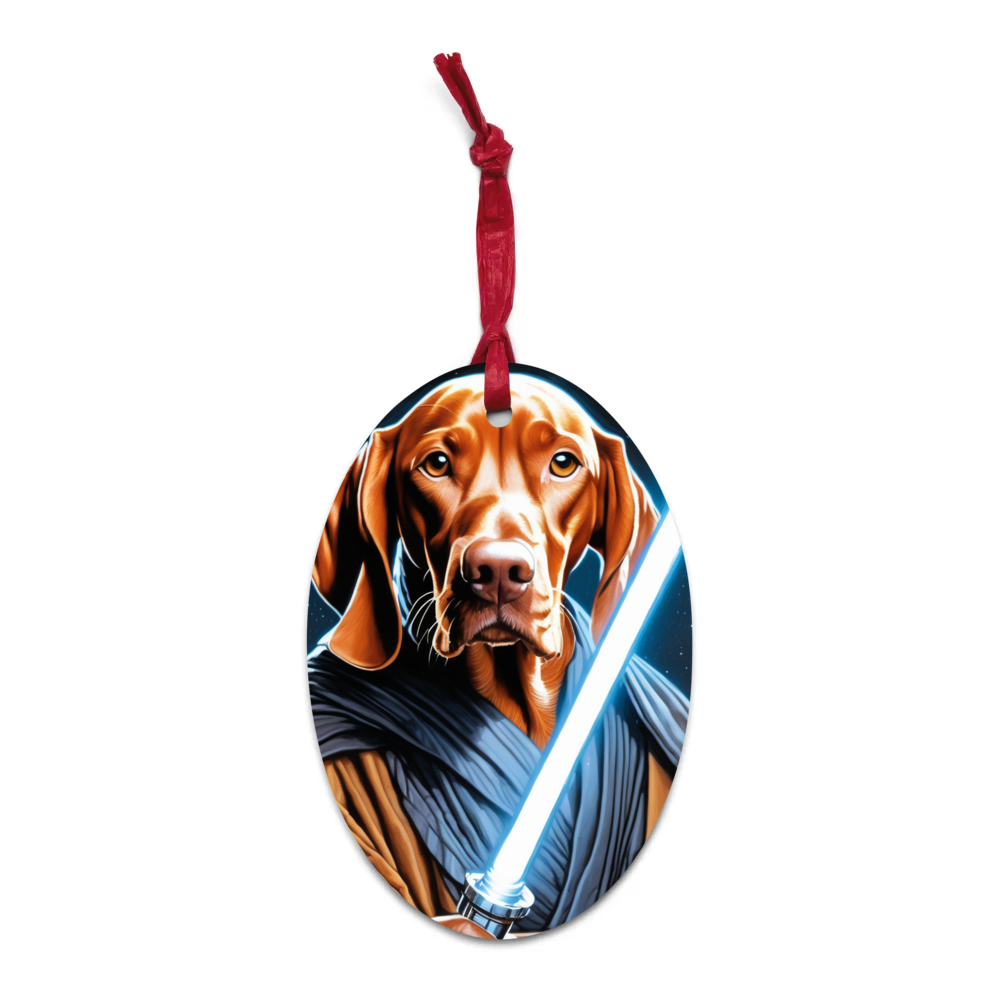 PugMug Custom Vizsla Wooden Ornament