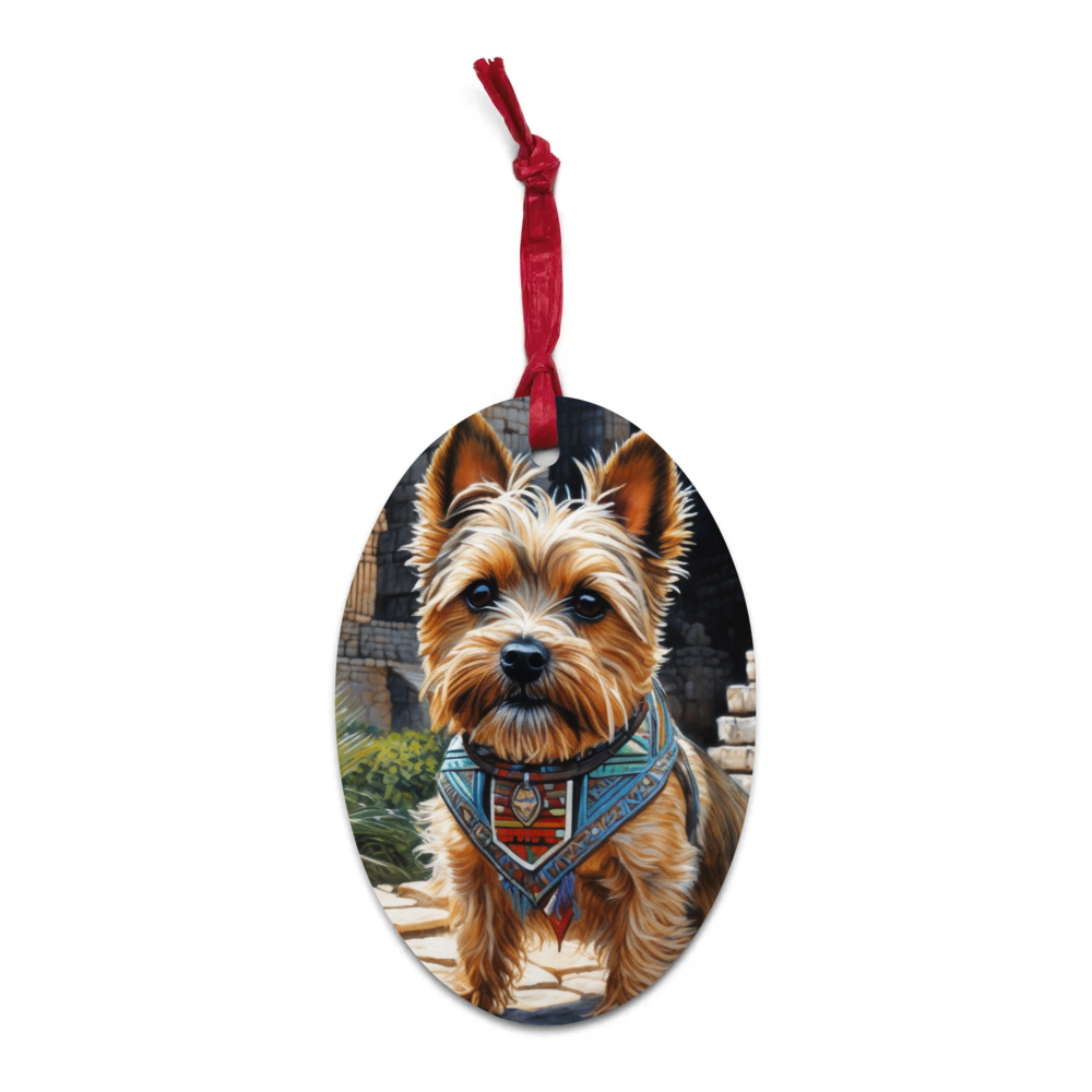 PugMug Custom Cairn Terrier Wooden Ornament