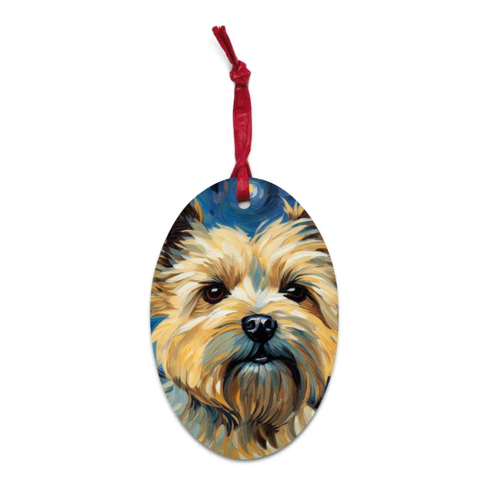 PugMug Custom Cairn Terrier Wooden Ornament