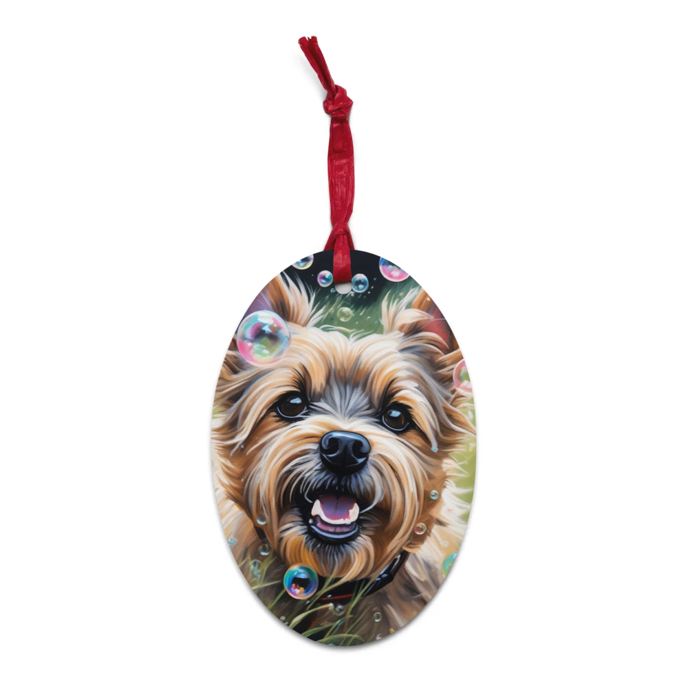 PugMug Custom Cairn Terrier Wooden Ornament