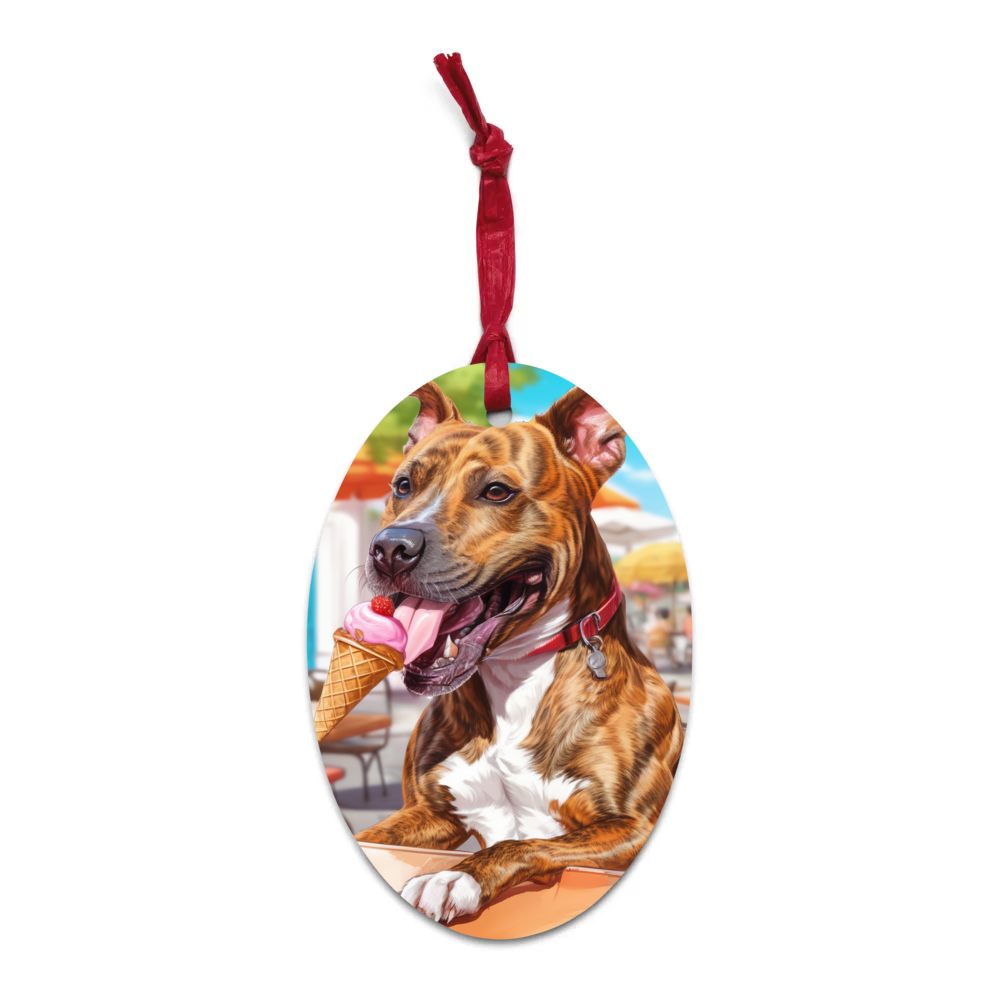 PugMug Custom Tony Hawk Wooden Ornament