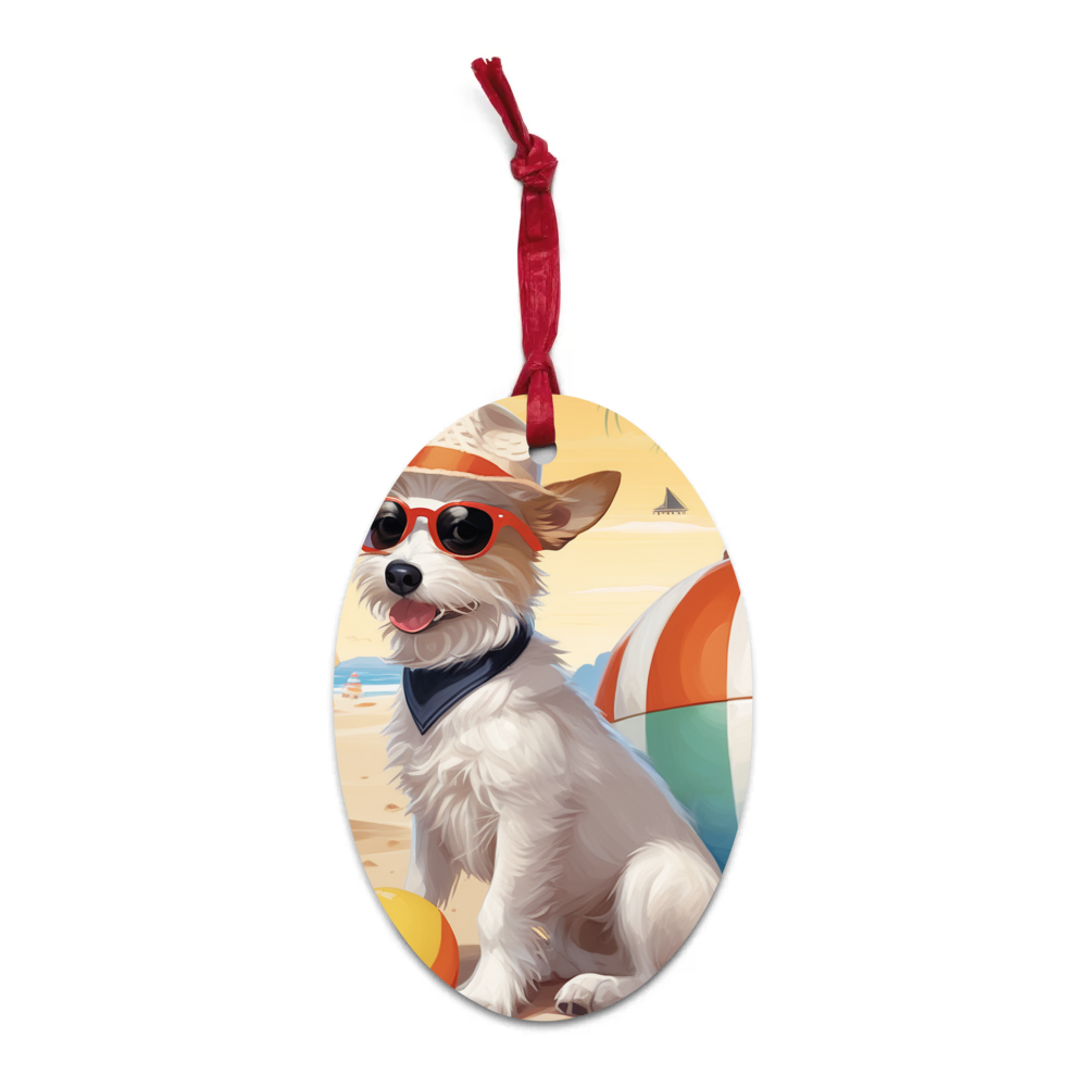 PugMug Custom Luna Wooden Ornament