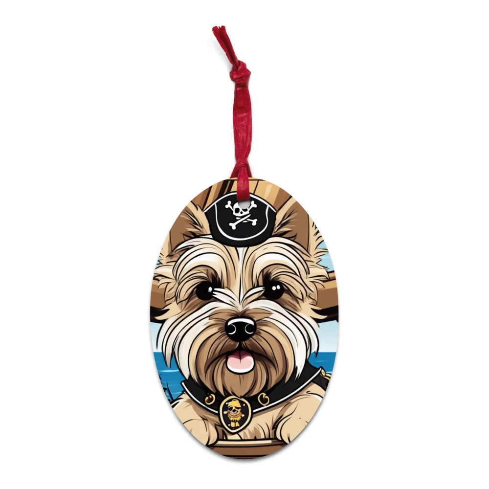 PugMug Custom Cairn Terrier Wooden Ornament