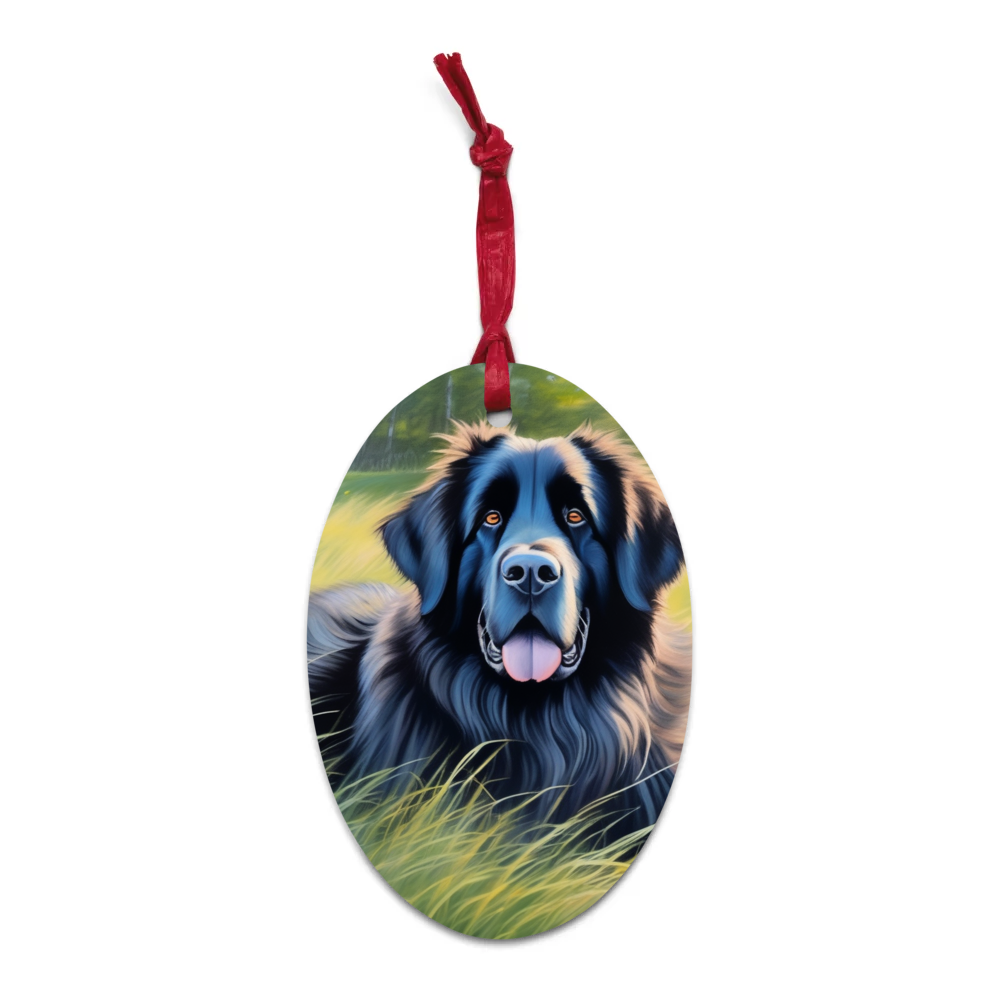 PugMug Custom Newfoundland Wooden Ornament