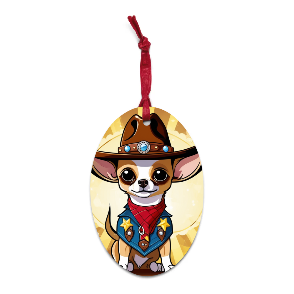 PugMug Custom Chihuahua Wooden Ornament