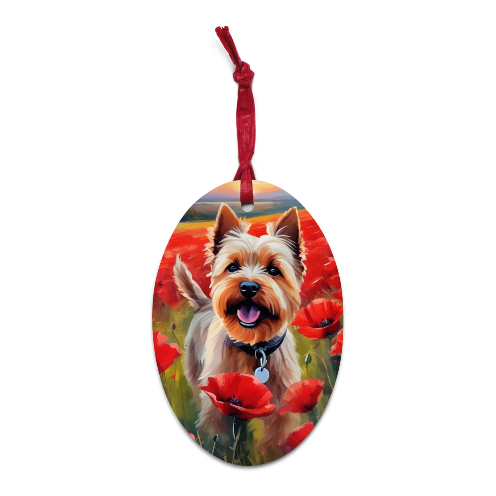 PugMug Custom Cairn Terrier Wooden Ornament