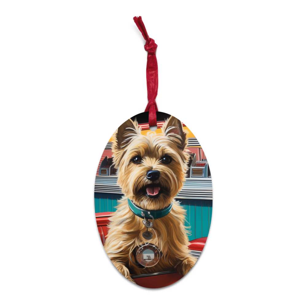 PugMug Custom Cairn Terrier Wooden Ornament