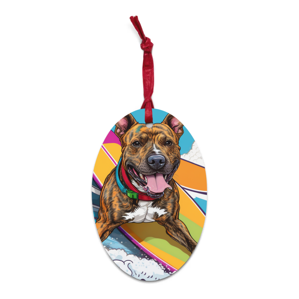 PugMug Custom Tony Hawk Wooden Ornament