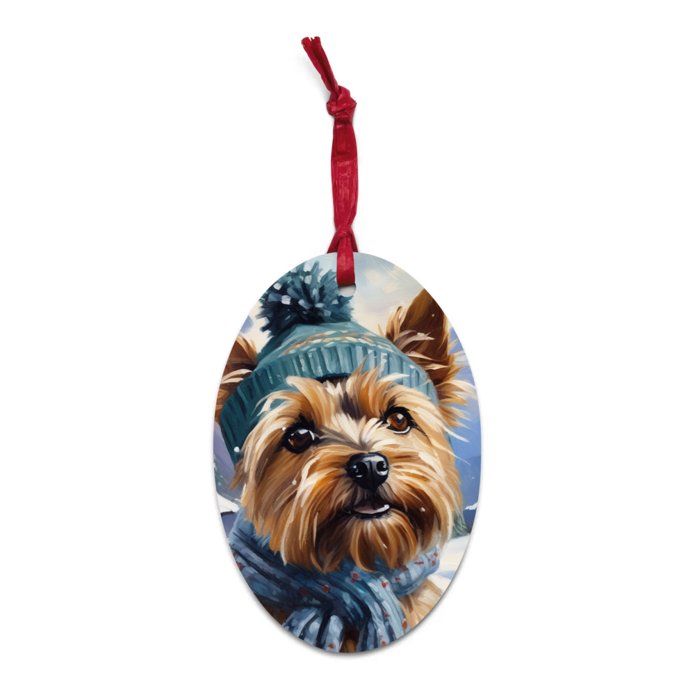 PugMug Custom Cairn Terrier Wooden Ornament