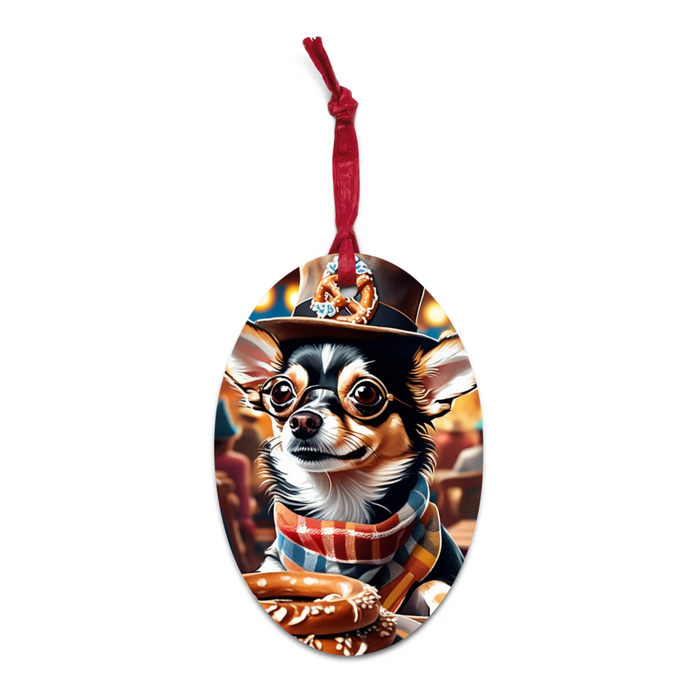 PugMug Custom Chihuahua Wooden Ornament