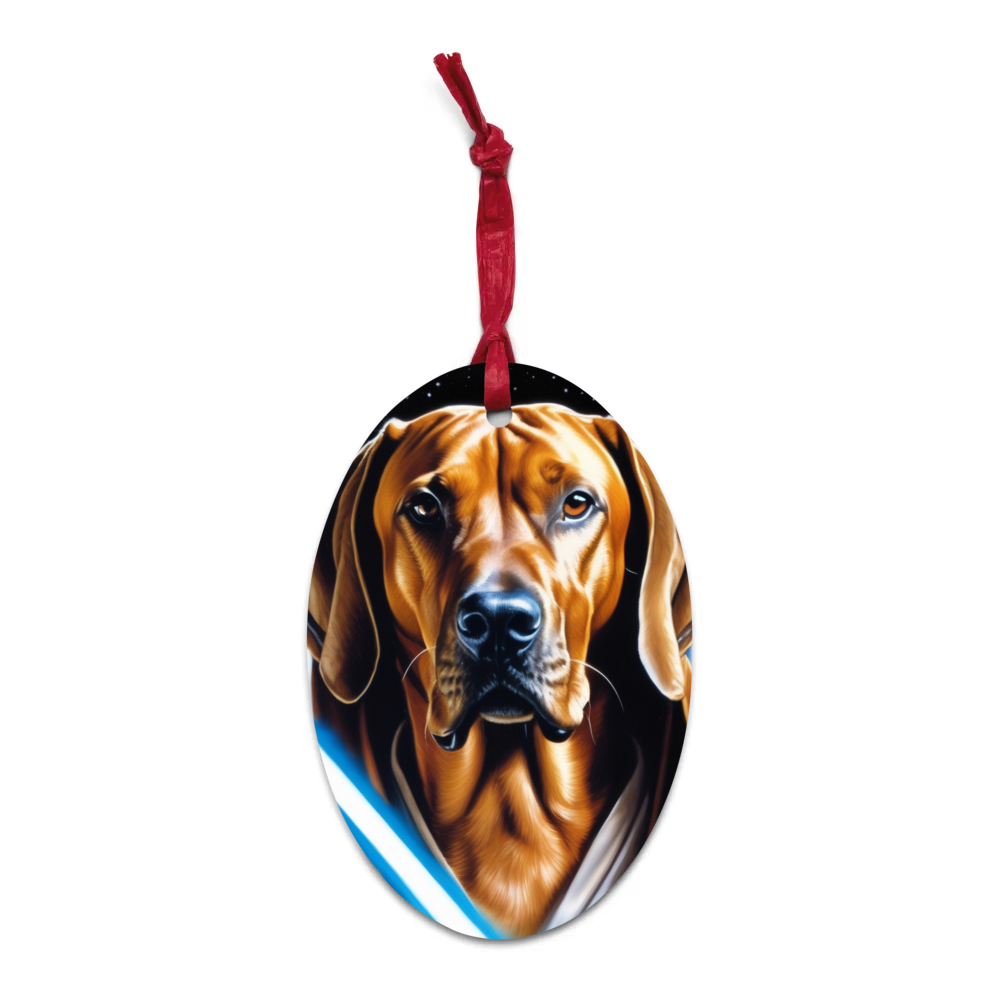 PugMug Custom Rhodesian Ridgeback Wooden Ornament