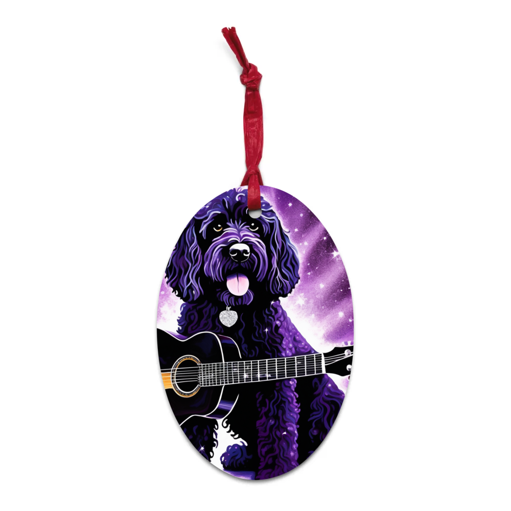 PugMug Custom Portuguese Water Dog Wooden Ornament